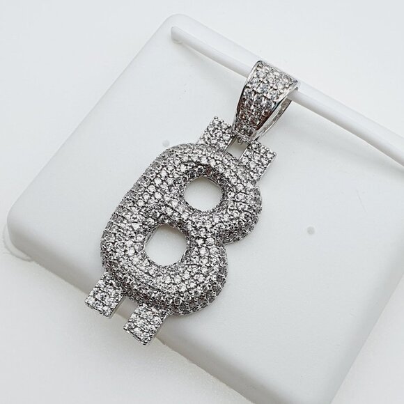 "14K Gold Plated Cubic Zircon Pendant, INUS1BR100 - Picture 7 of 9